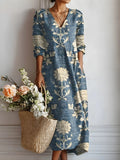 Jordina | Vestido midi estampado