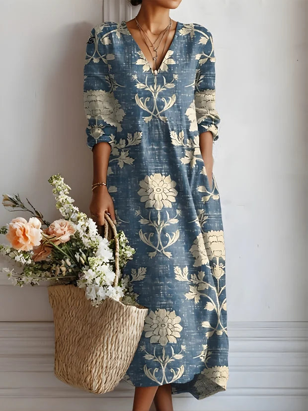 Jordina | Vestido midi estampado