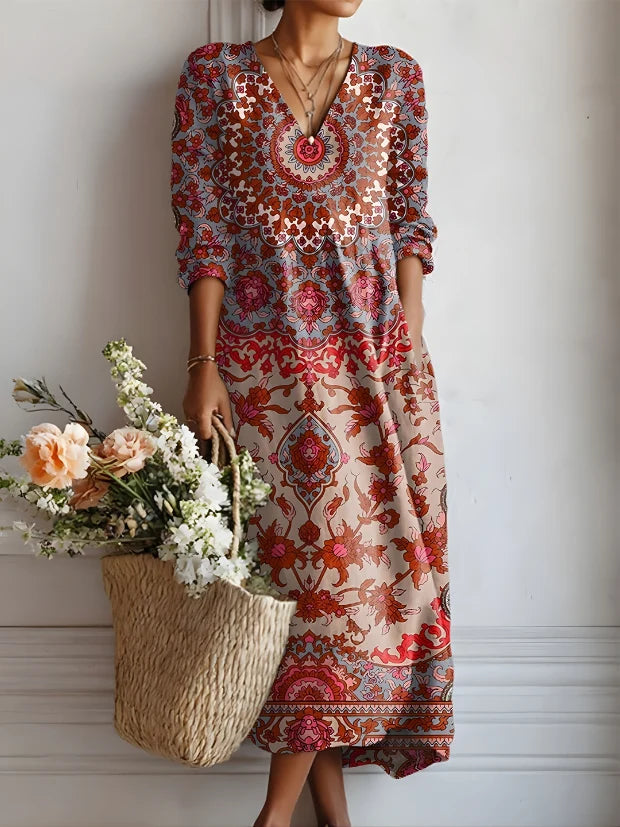 Alhambra | Vestido midi estampado boho
