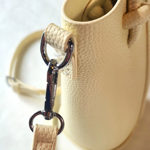 Ámbar | Bolso bucket de piel granulada