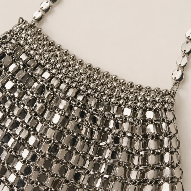 Destello | Bolso espejado de discos