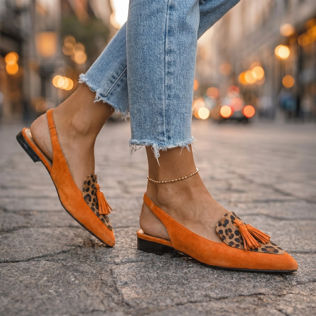 Lisa | Sandalias artesanales con tiras y borlas