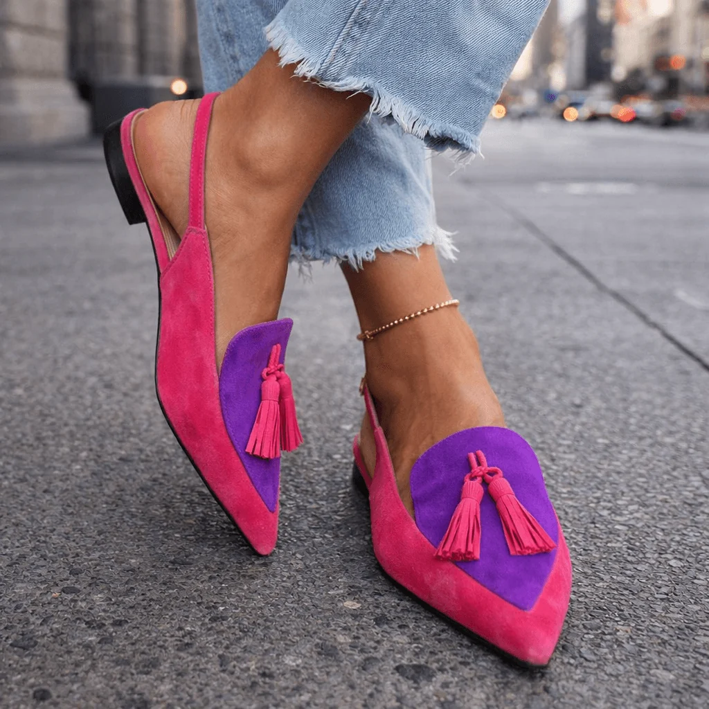 Lisa | Sandalias artesanales con tiras y borlas