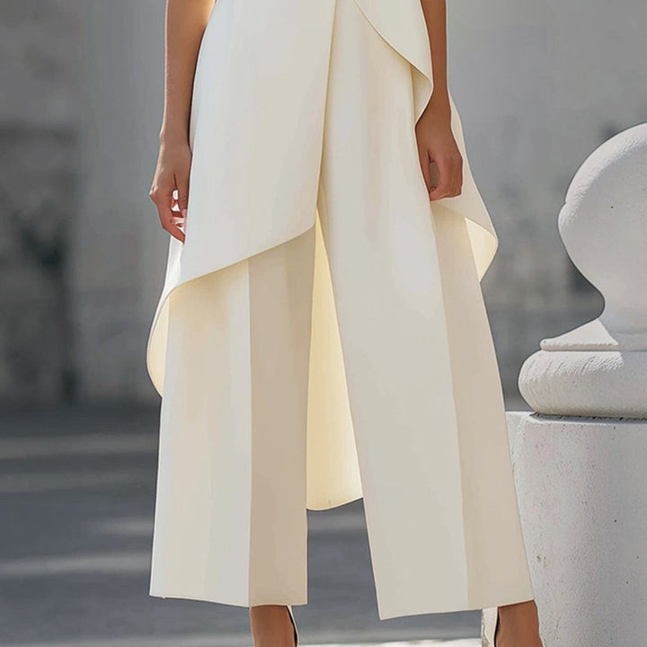 Elisa | Conjunto chaleco asimétrico y pantalón palazzo