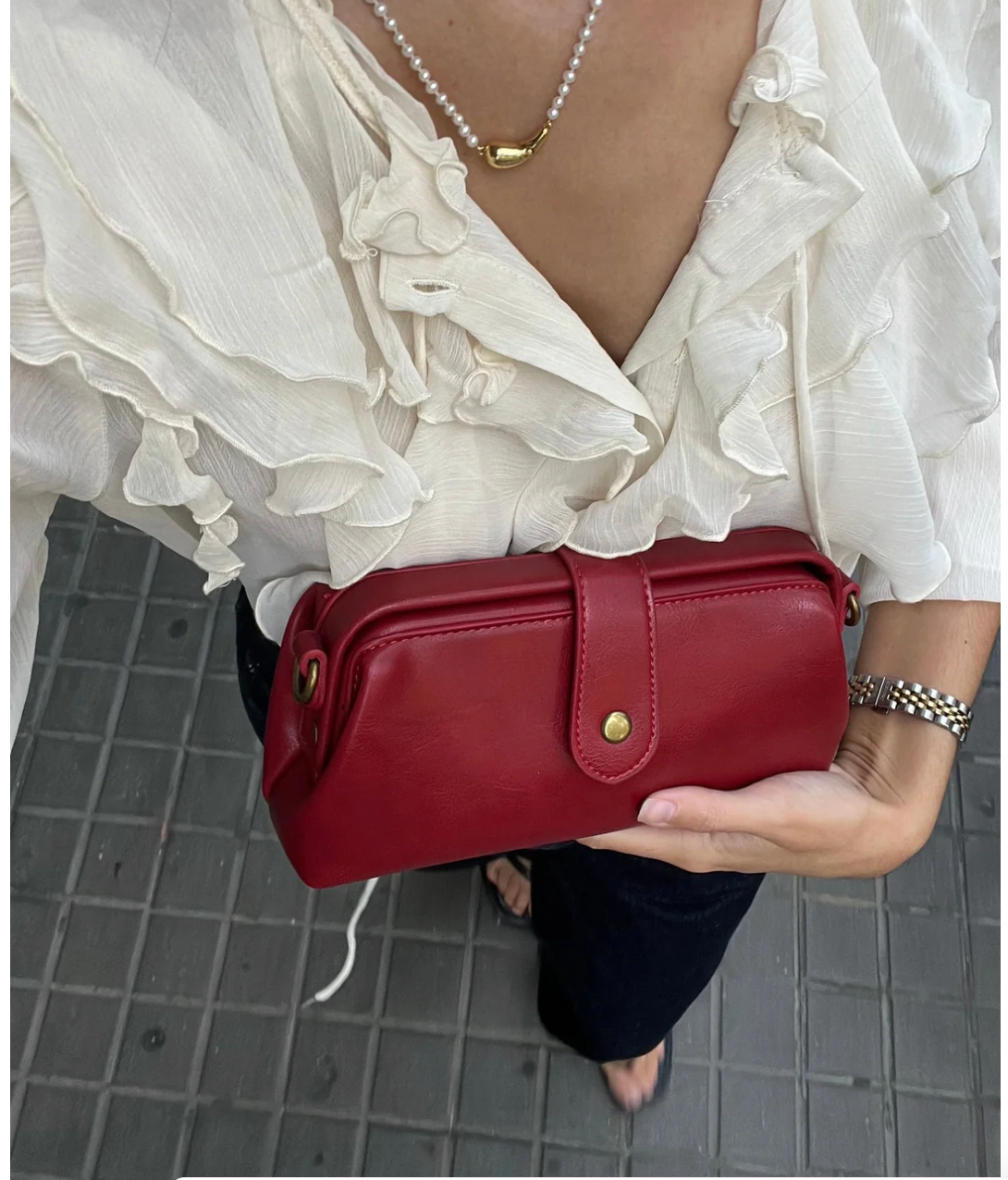 Rita | Bolso bandolera de piel vintage