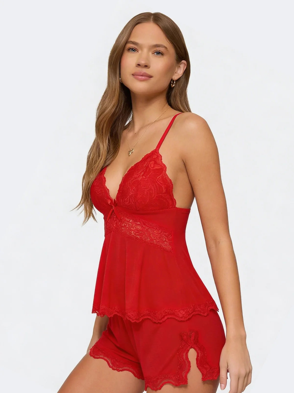 Rosalía | Conjunto de pijama de encaje