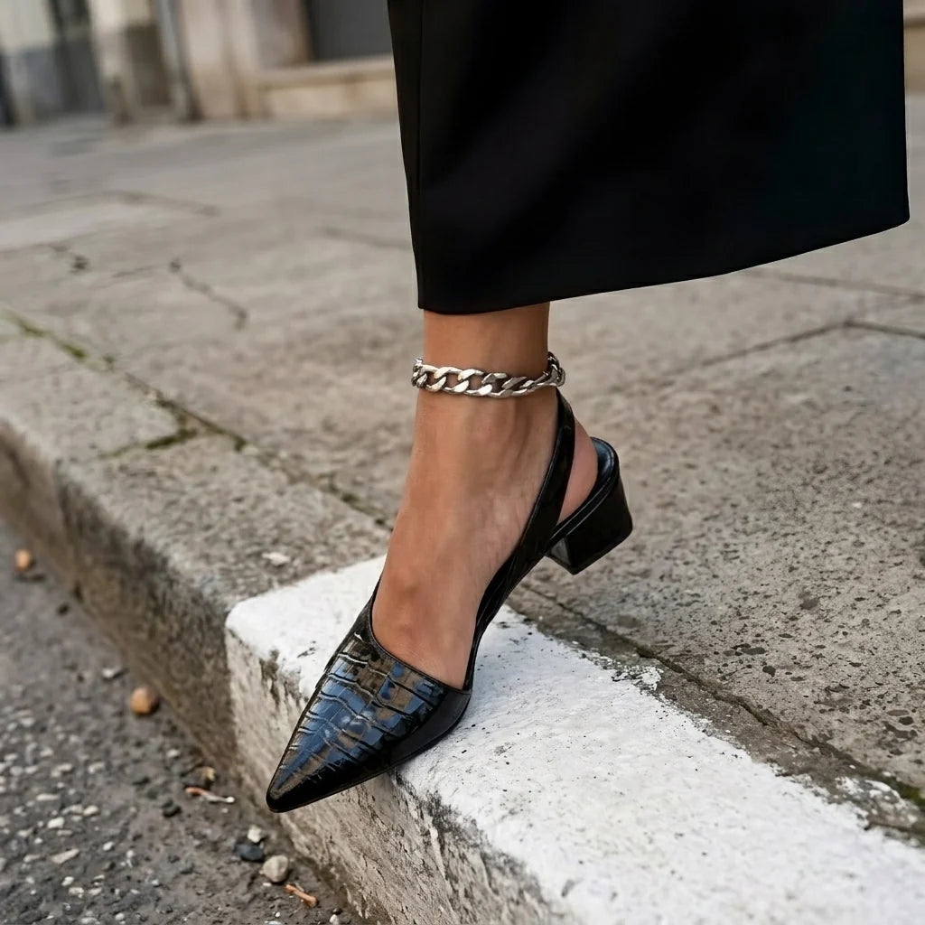 Leonor | Zapatos de tacón de punta afilada