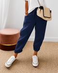 Ivette | Pantalones jogger de lino y algodón